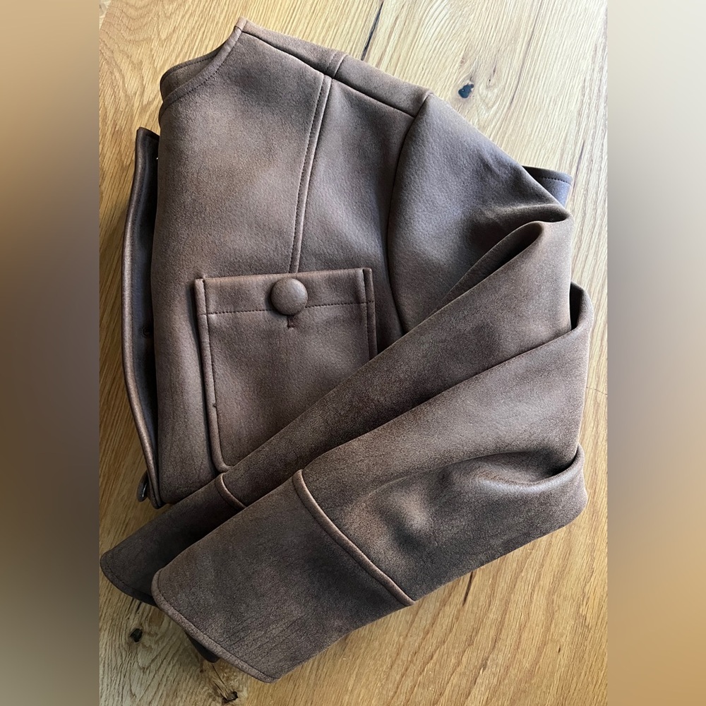 ANTHROPOLOGIE AVEC LES FILLES FAUX LEATHER JACKET, SIZE XS, *LIKE NEW* - Picture 16 of 16